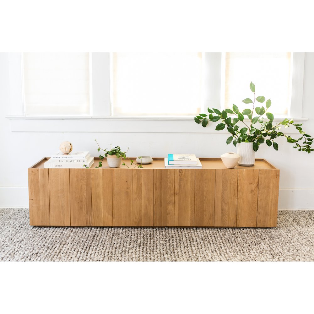 Plank Media Cabinet Natural. Picture 7