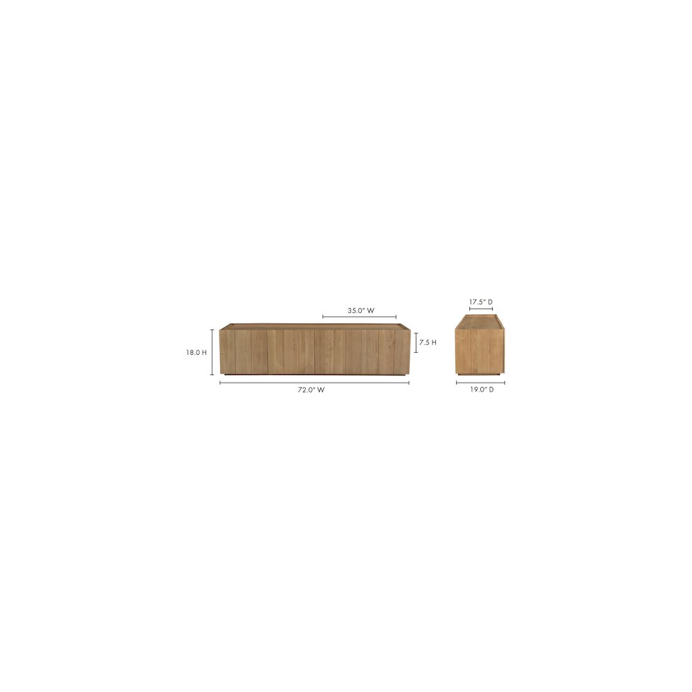 Plank Media Cabinet Natural. Picture 10