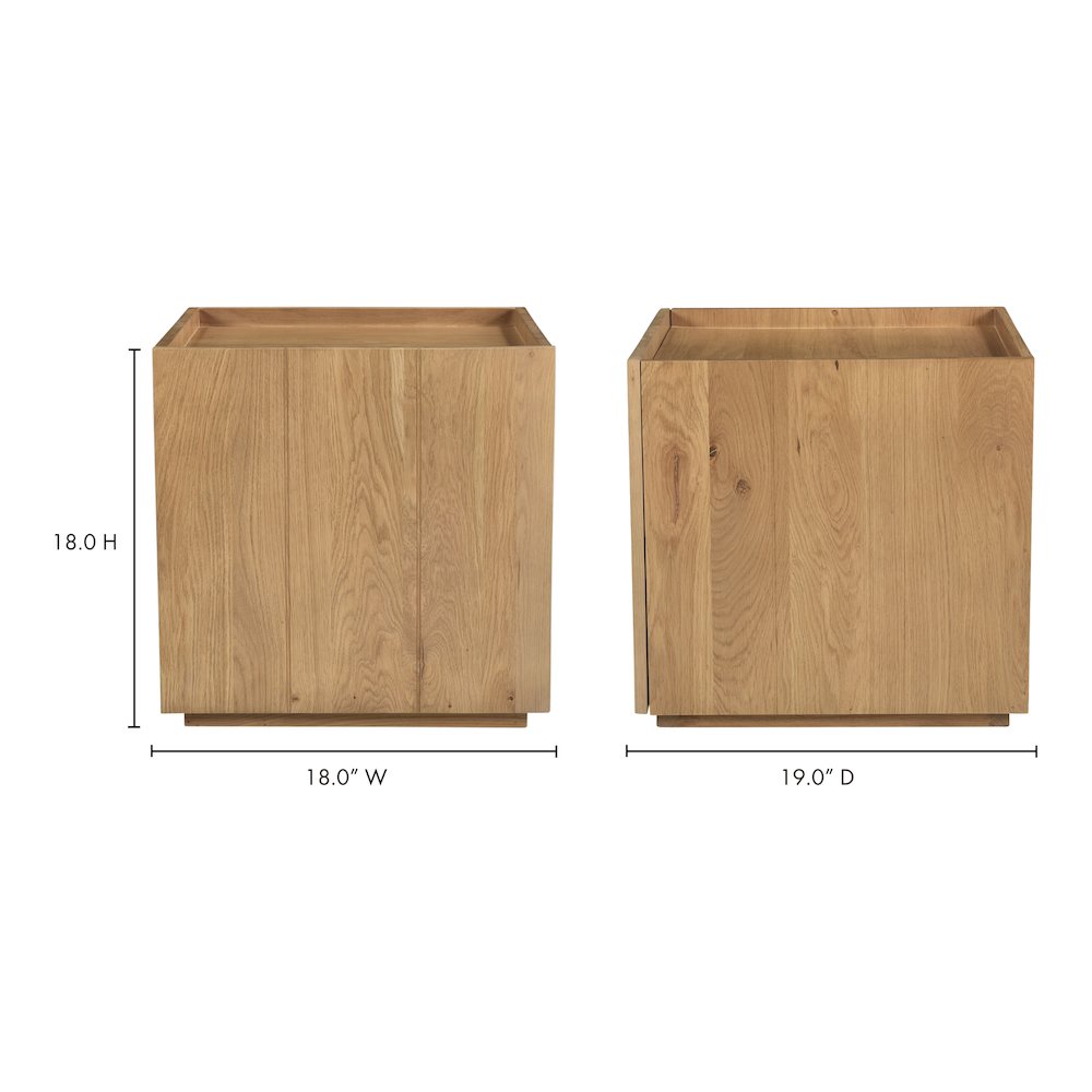 Plank Nightstand Natural. Picture 11