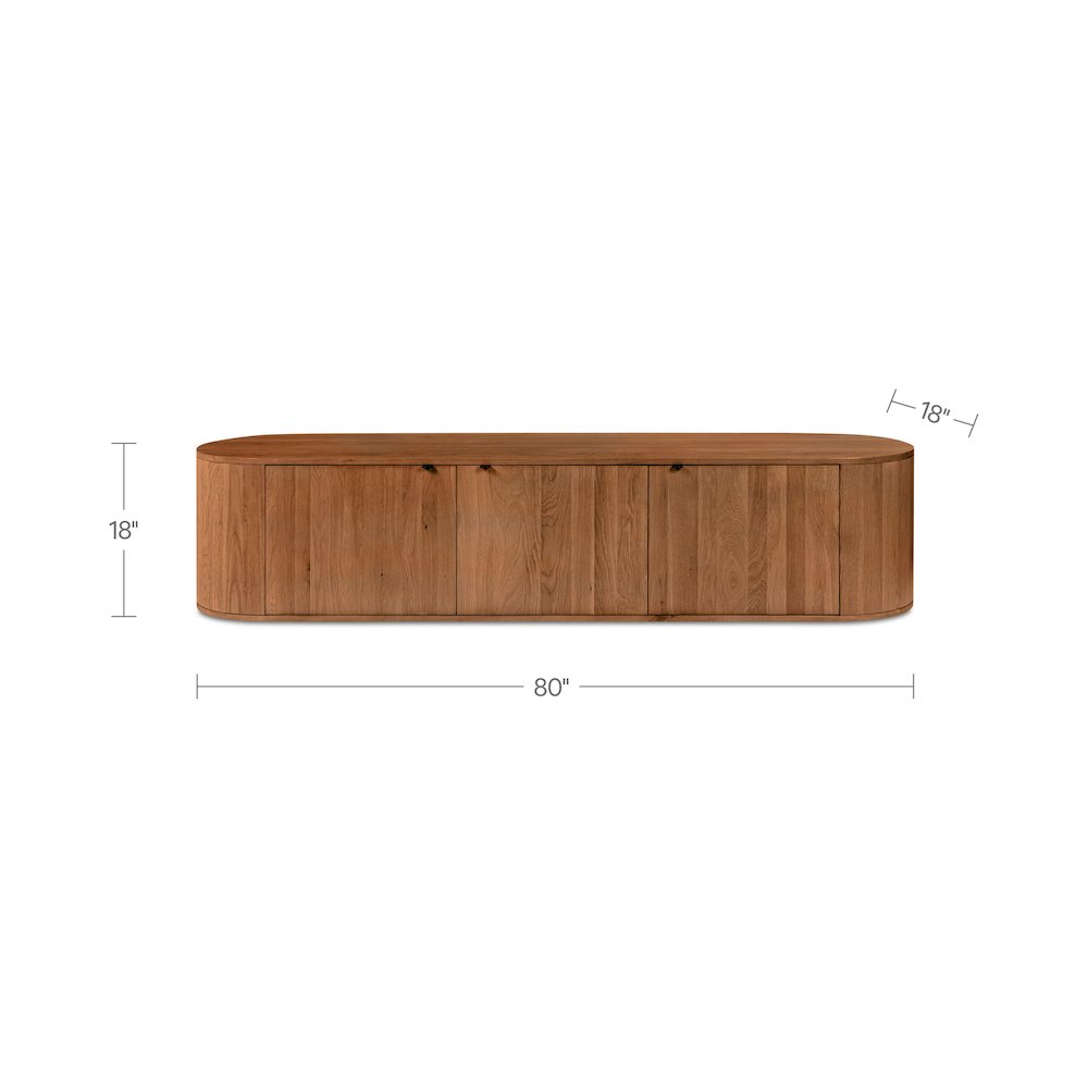 Theo Media Bench Brown. Picture 3