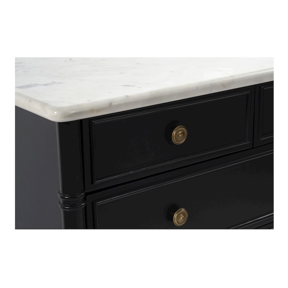 Eleanor 5 Drawer Chest Black. Picture 5
