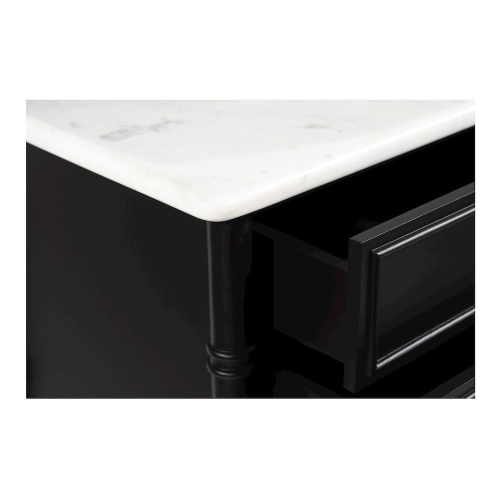Eleanor 5 Drawer Chest Black. Picture 6