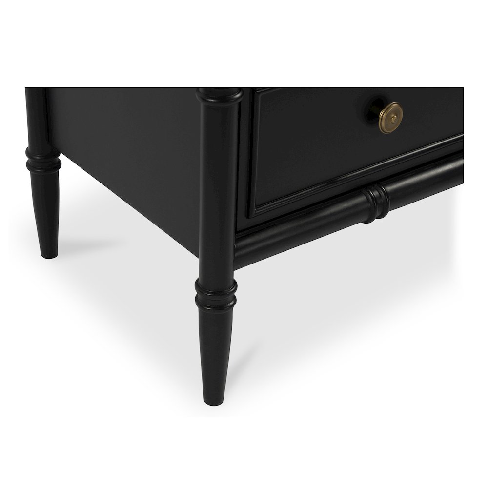 Eleanor 5 Drawer Chest Black. Picture 7