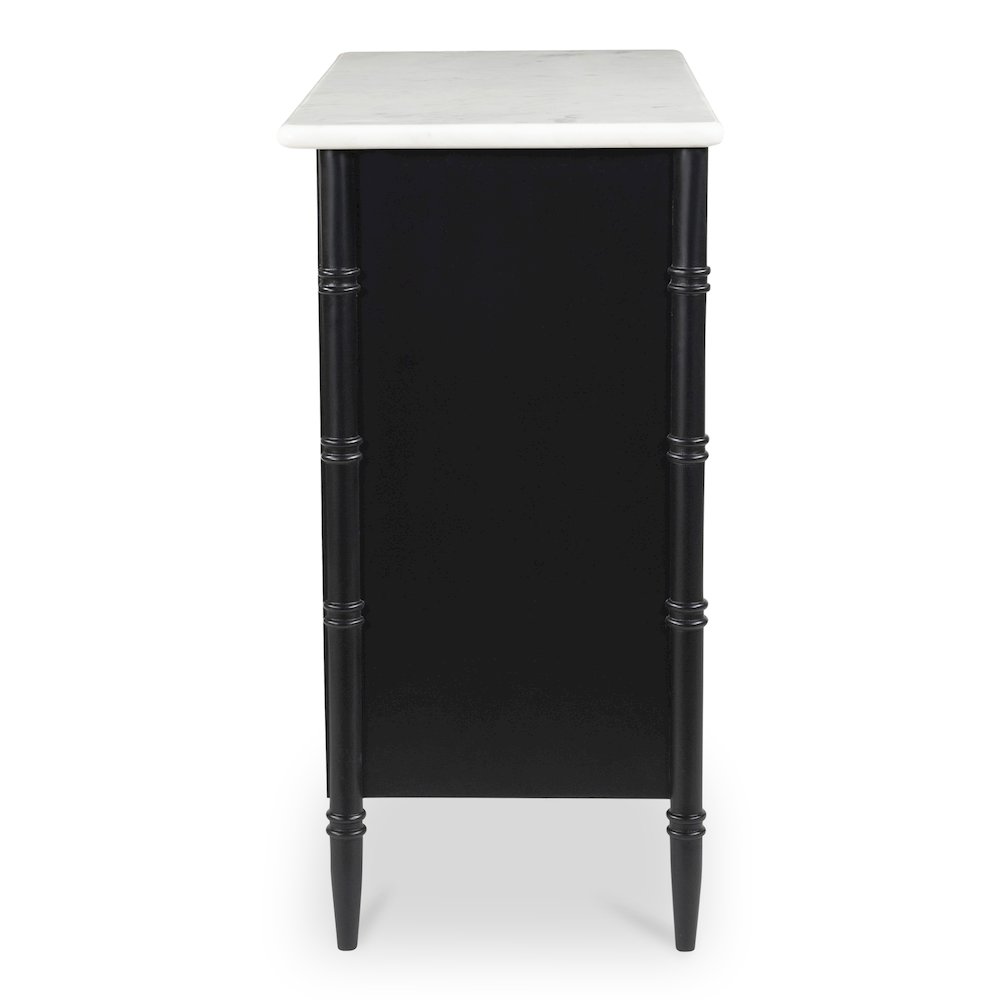 Eleanor 5 Drawer Chest Black. Picture 8
