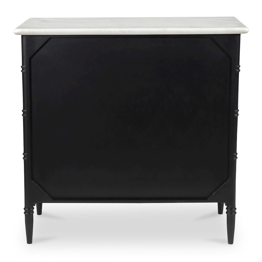 Eleanor 5 Drawer Chest Black. Picture 9