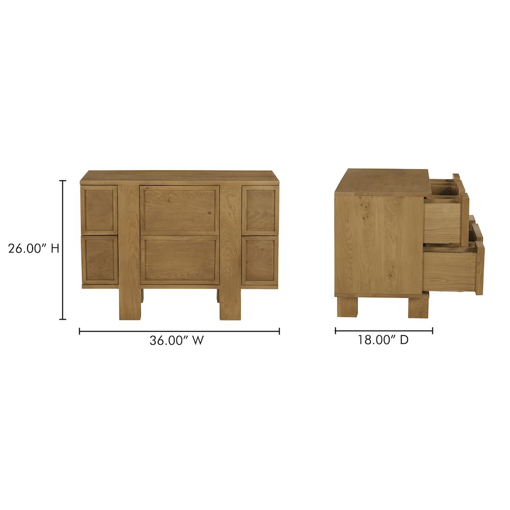Henley Nightstand Brown. Picture 11