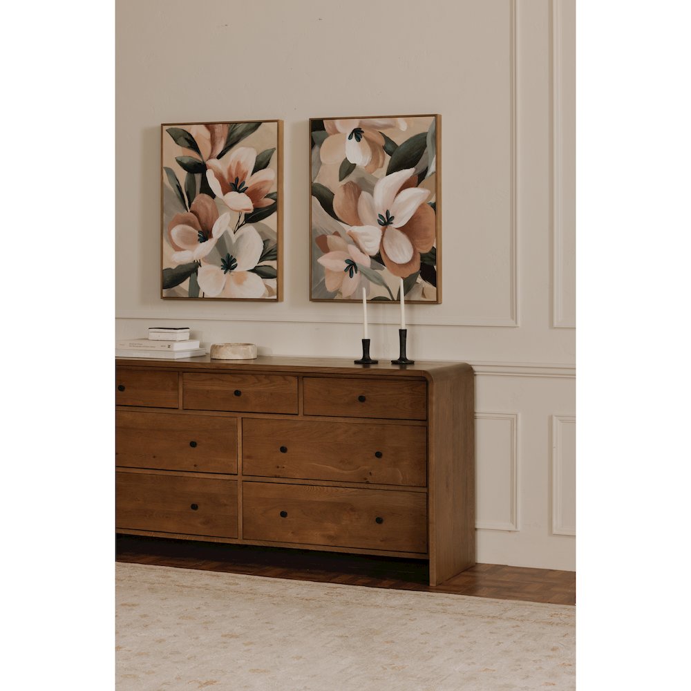 Riley 7 Drawer Dresser Oak. Picture 8