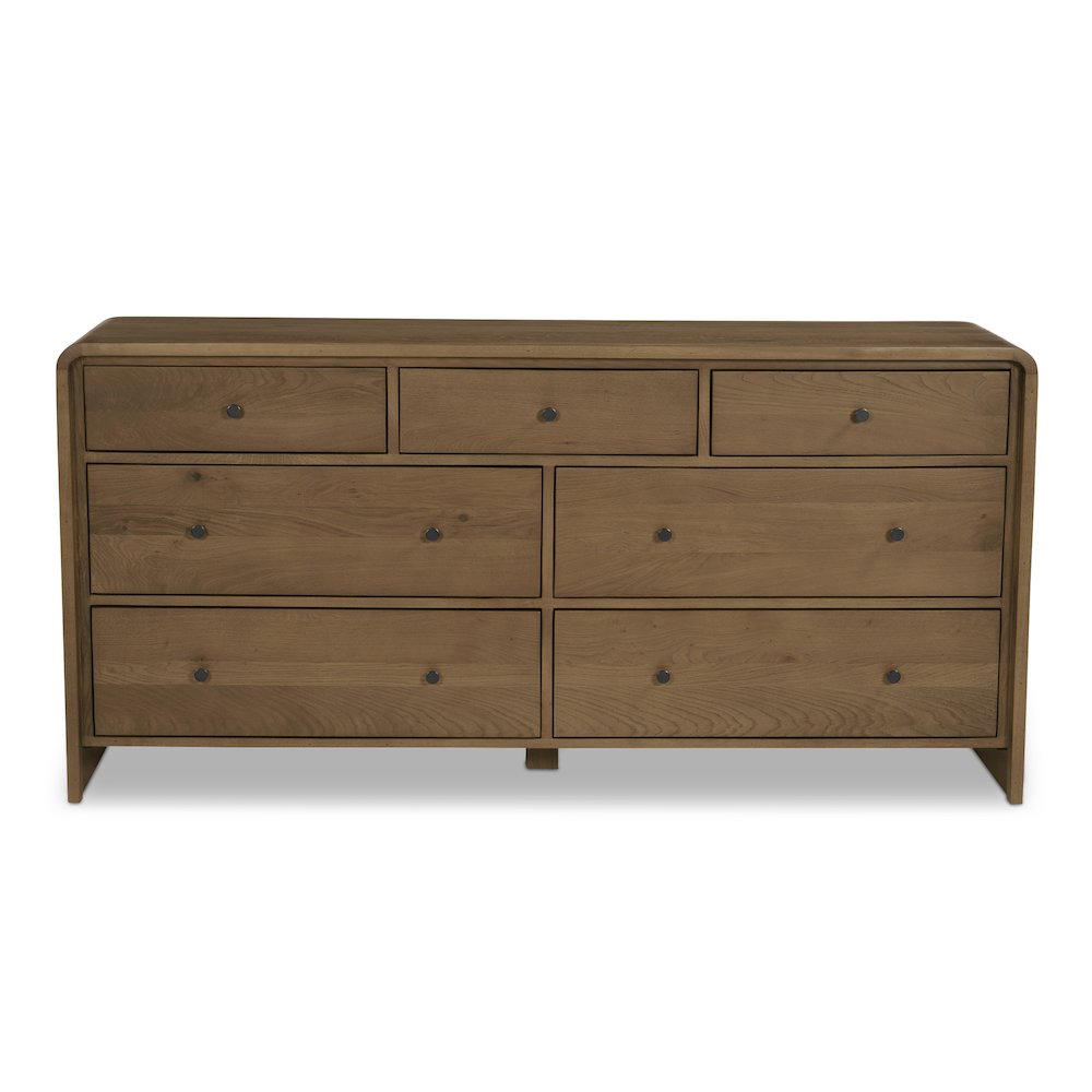 Riley 7 Drawer Dresser Oak. Picture 1