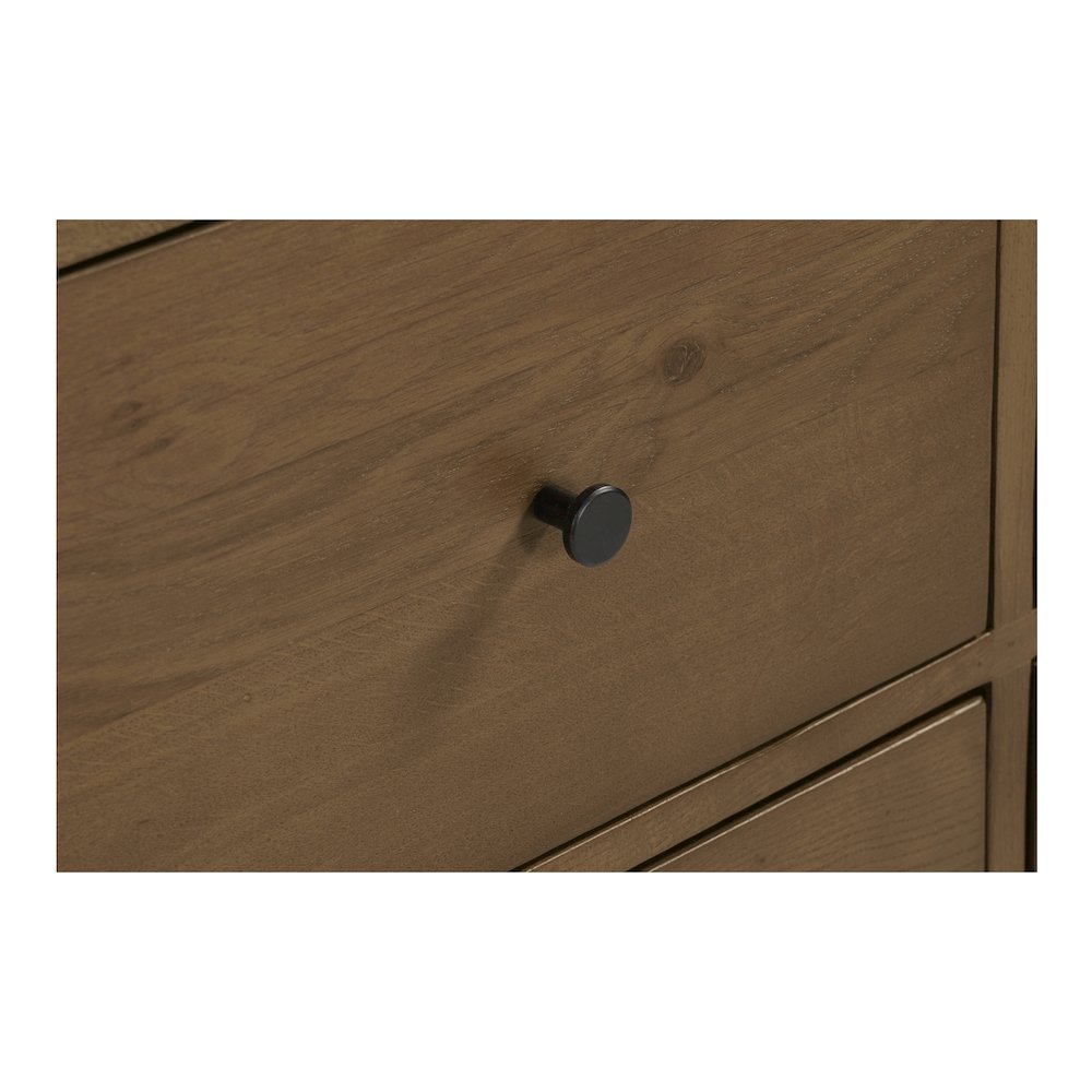 Riley 7 Drawer Dresser Oak. Picture 6