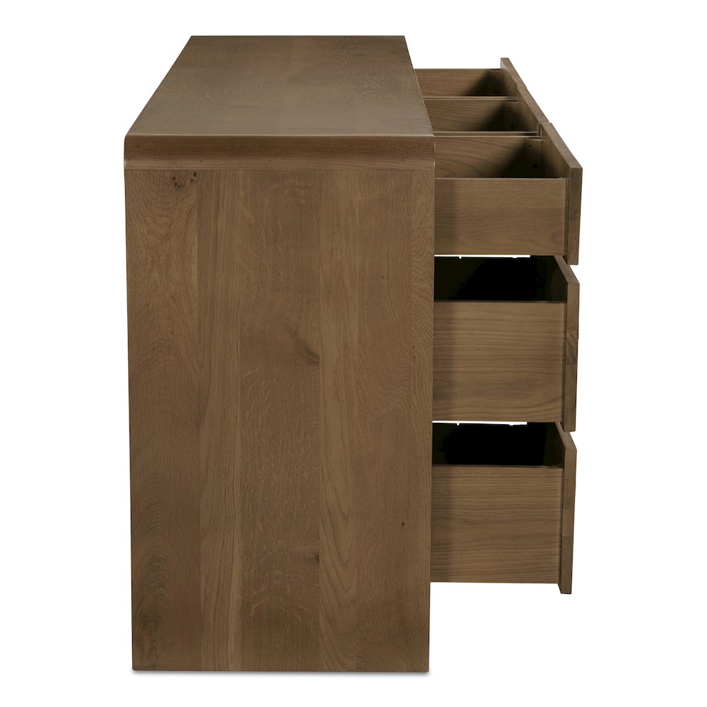 Riley 7 Drawer Dresser Oak. Picture 3