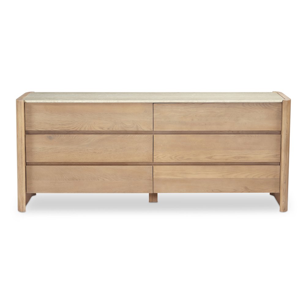 Lane 6 Drawer Dresser Natural. Picture 1