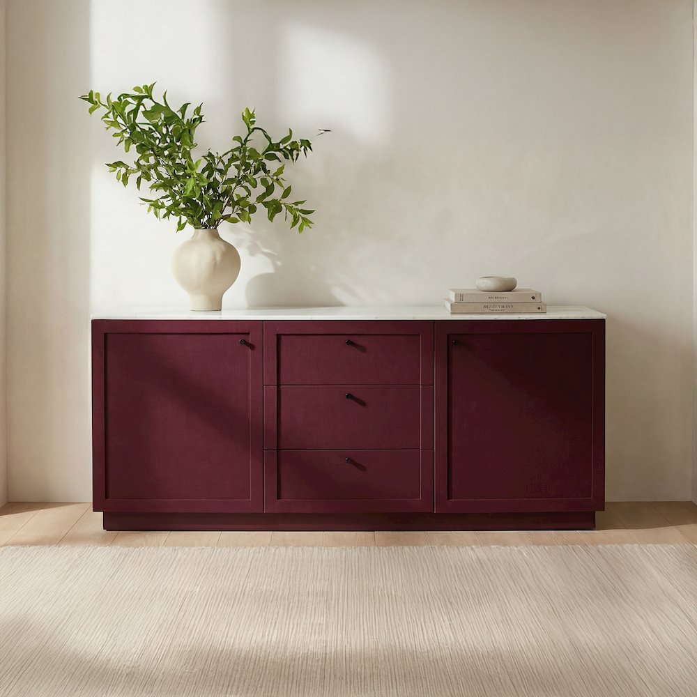 Nadine Sideboard Deep Burgundy. Picture 2