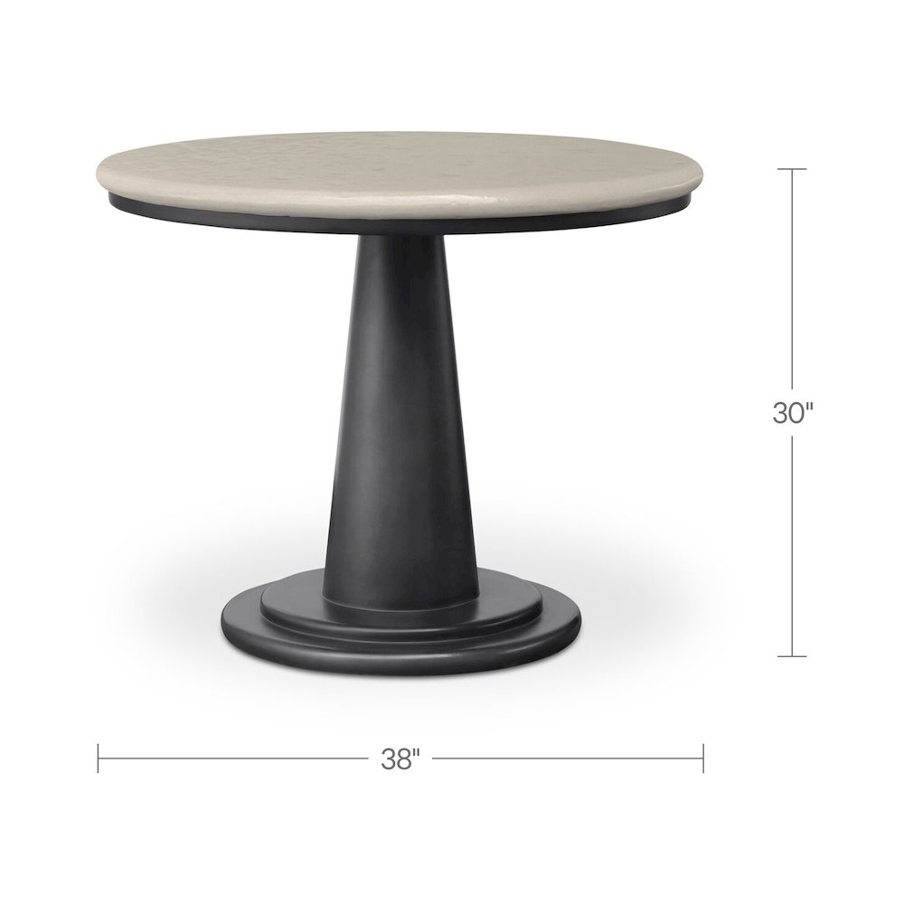 Esme Outdoor Cafe Table Cream. Picture 5