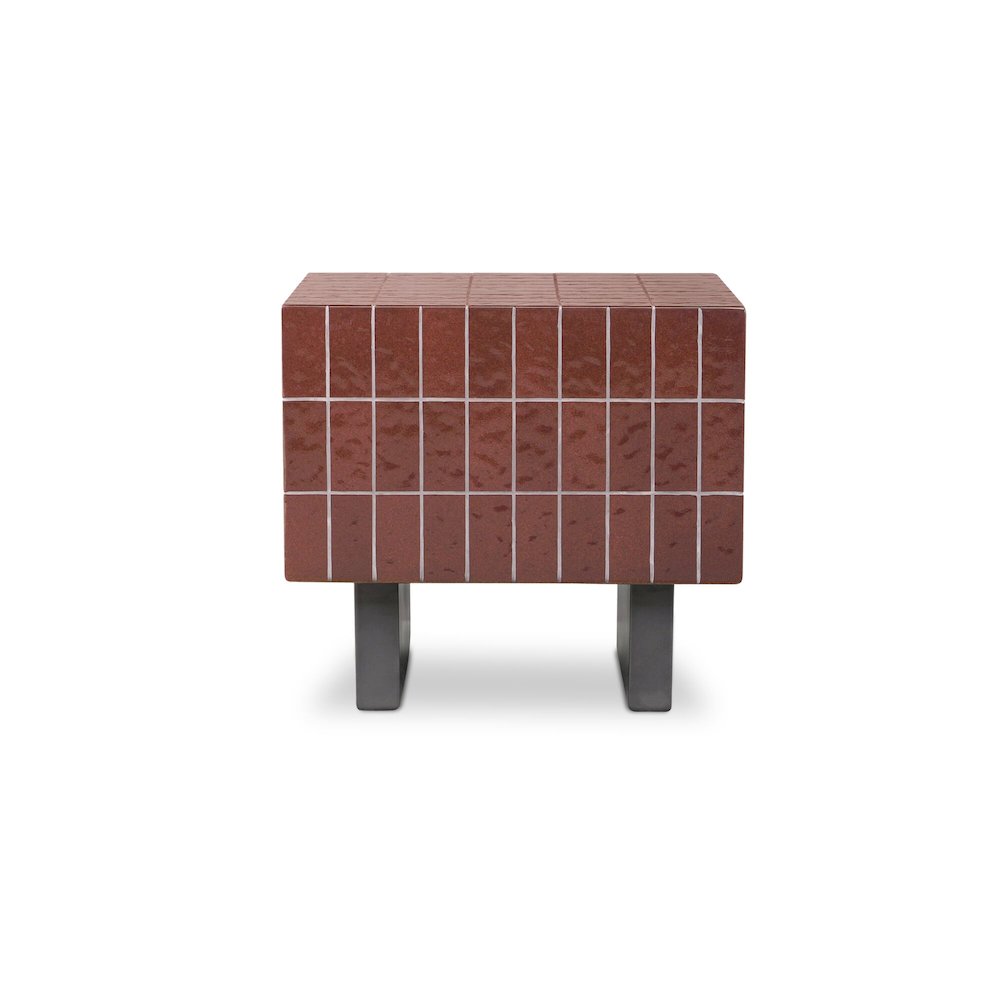 Farren Outdoor Side Table Brown. Picture 1