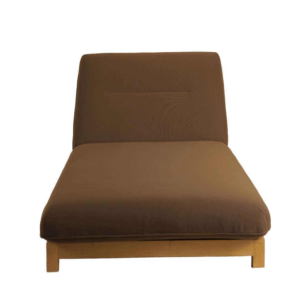 Enzo Outdoor Adjustable Lounge Chair Brown. Picture 1
