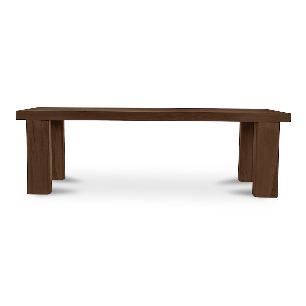 Marina Outdoor Bench Brown. Picture 1