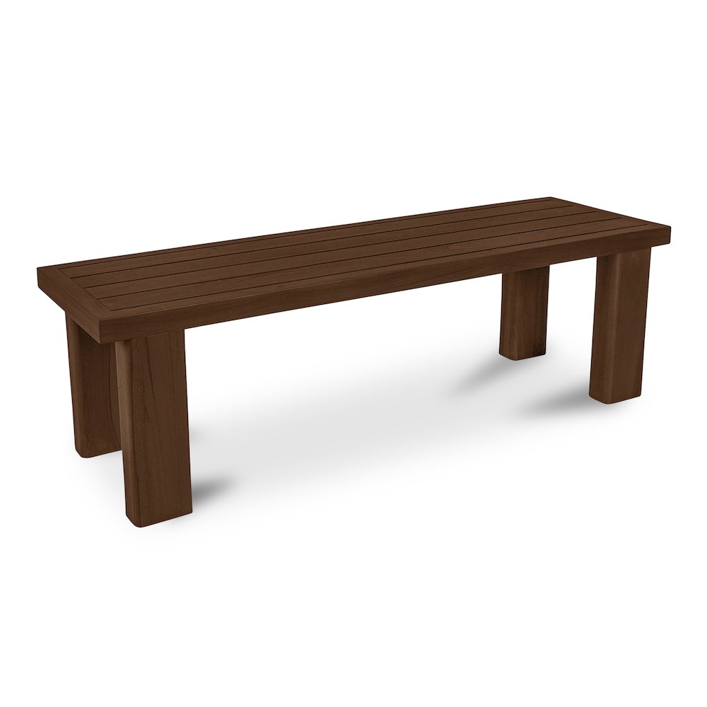 Marina Outdoor Bench Brown. Picture 2