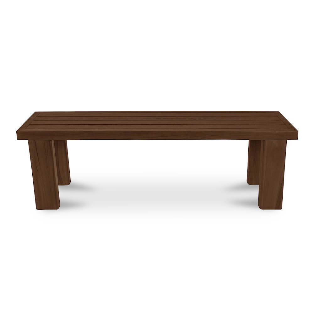 Marina Outdoor Bench Brown. Picture 4