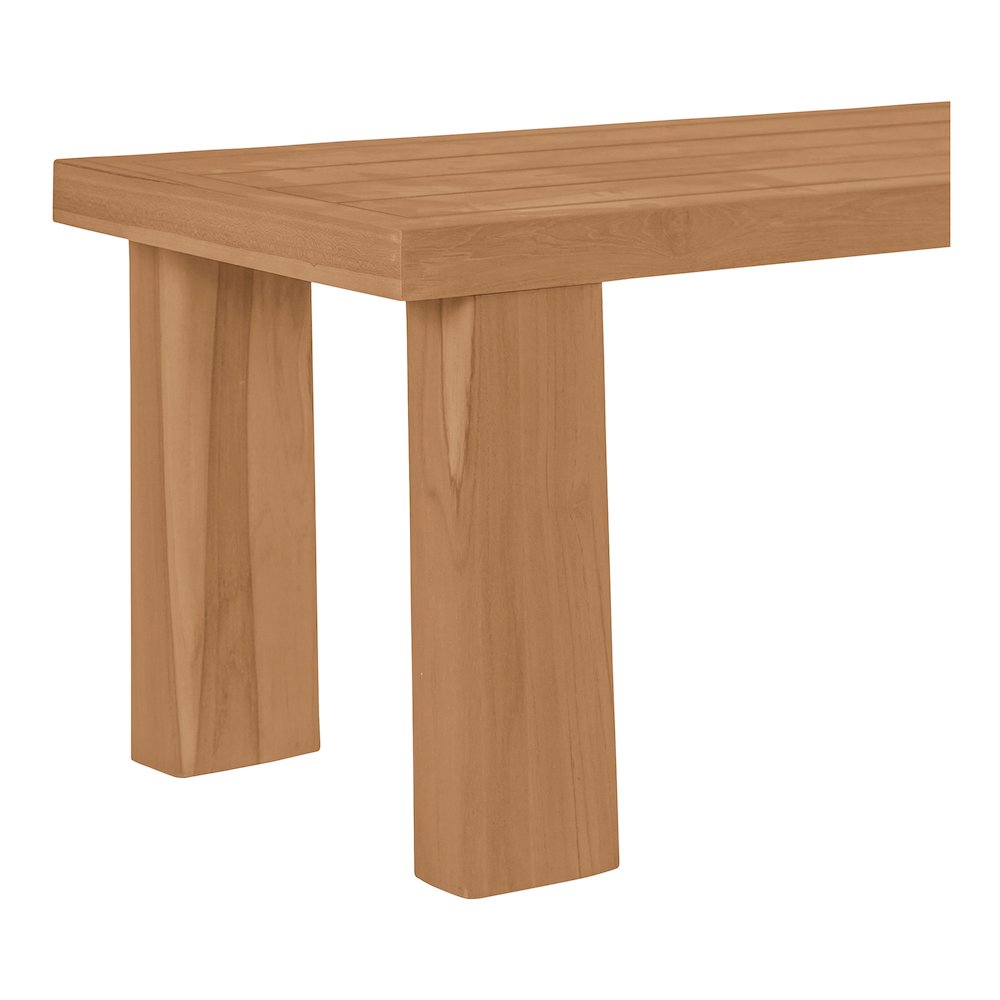 Marina Outdoor Dining Bench Natural. Picture 2