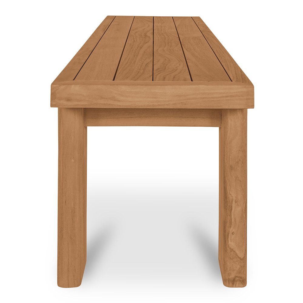 Marina Outdoor Dining Bench Natural. Picture 3