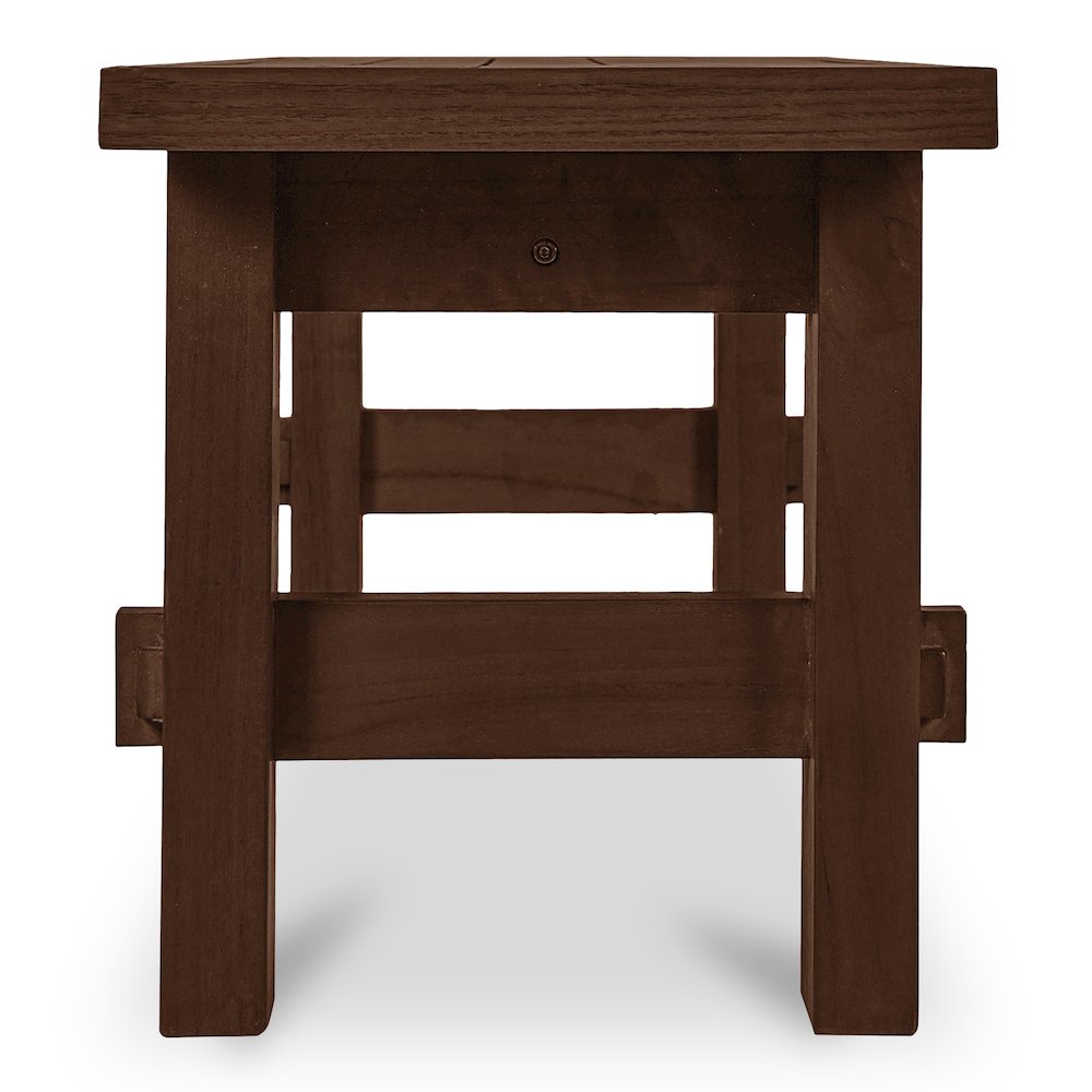 Esmond Outdoor Dining Bench Brown. Picture 4