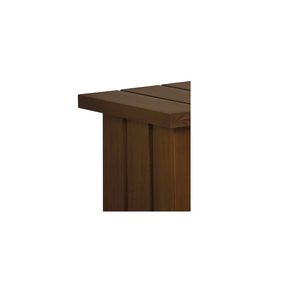 Denby Outdoor Side Table Brown. Picture 4