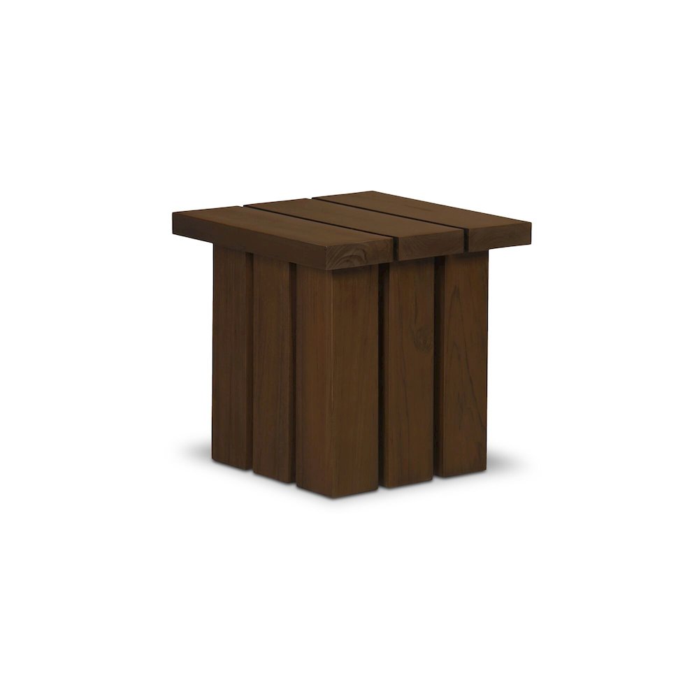 Denby Outdoor Side Table Brown. Picture 2