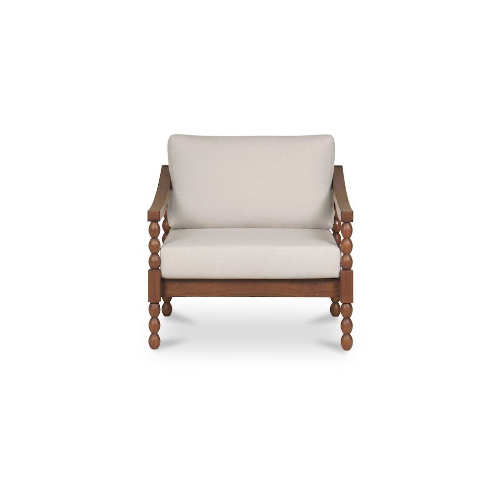 Delilah Outdoor Accent Chair Brown. Picture 1