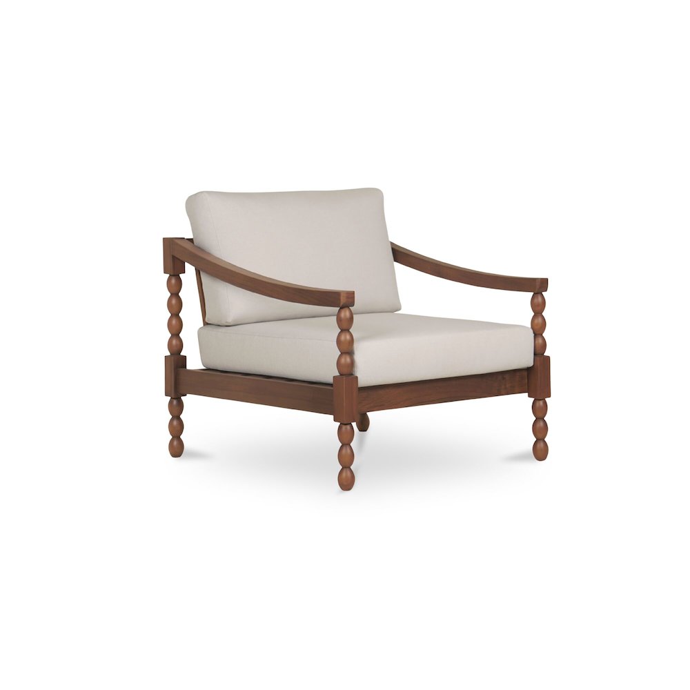 Delilah Outdoor Accent Chair Brown. Picture 2