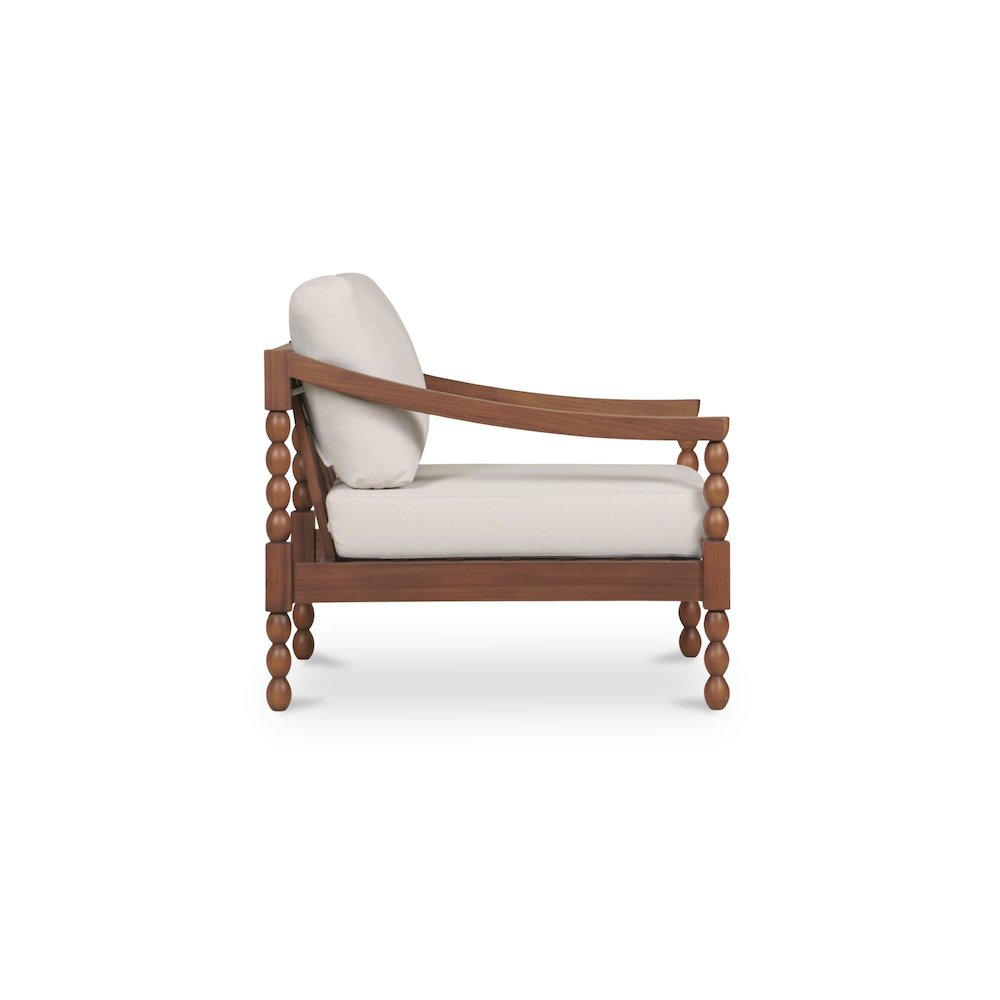 Delilah Outdoor Accent Chair Brown. Picture 3