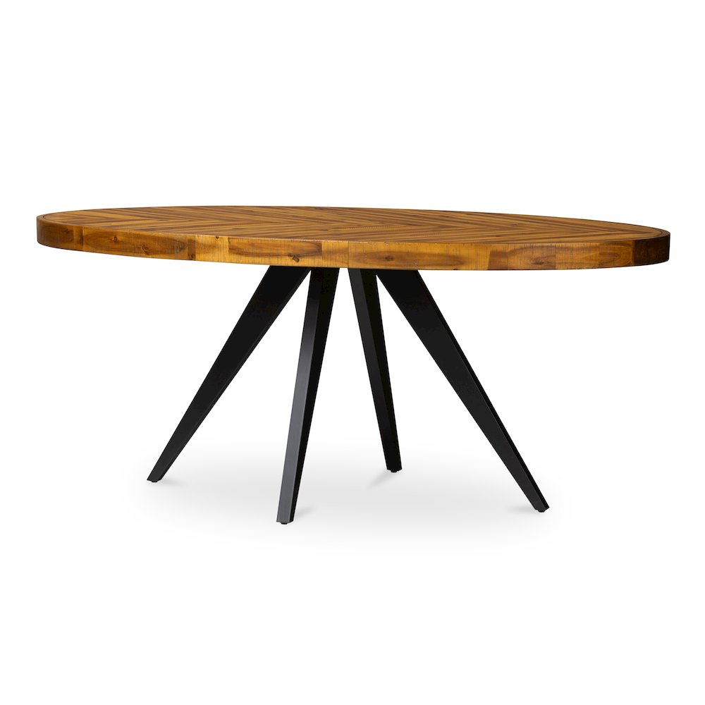 Parq Oval Dining Table Amber. Picture 2