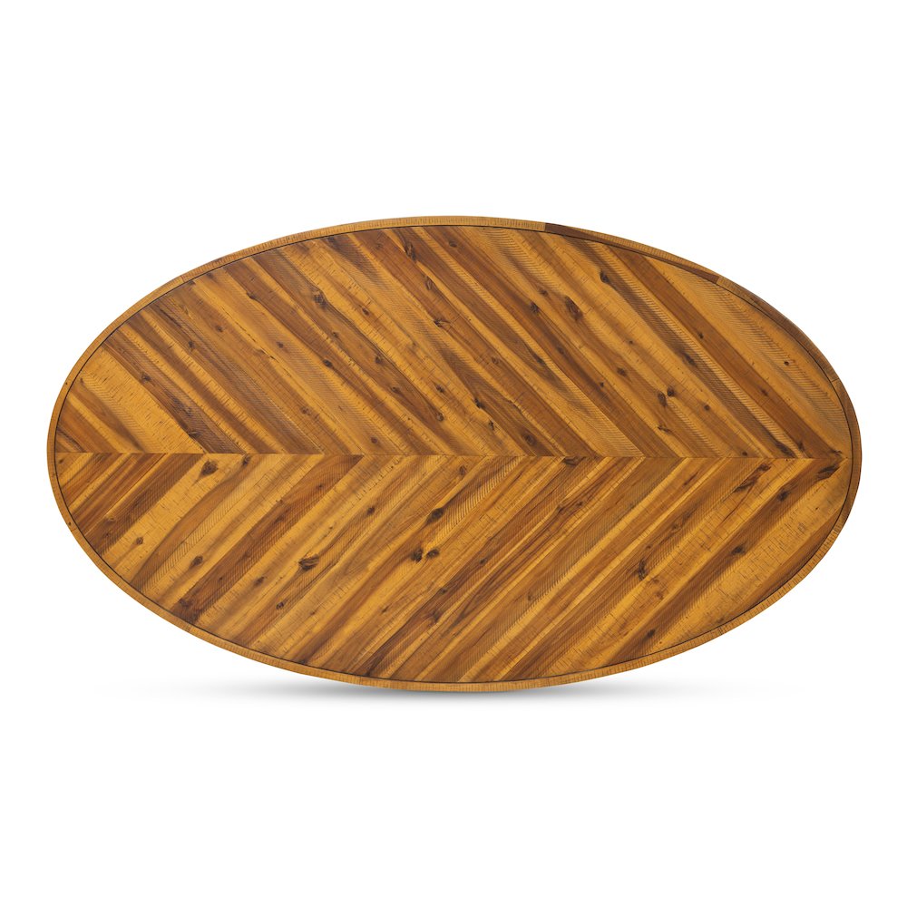 Parq Oval Dining Table Amber. Picture 5