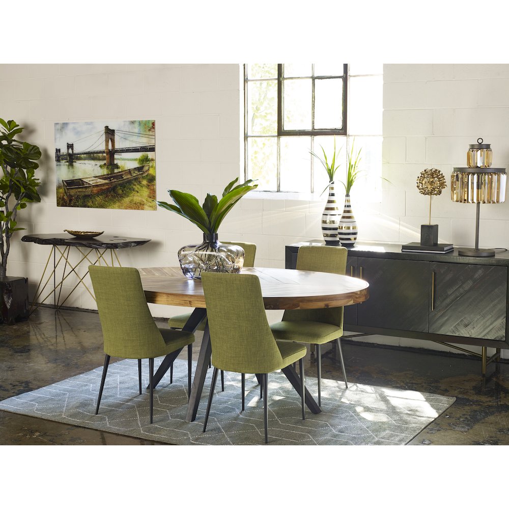 Parq Oval Dining Table Amber. Picture 17