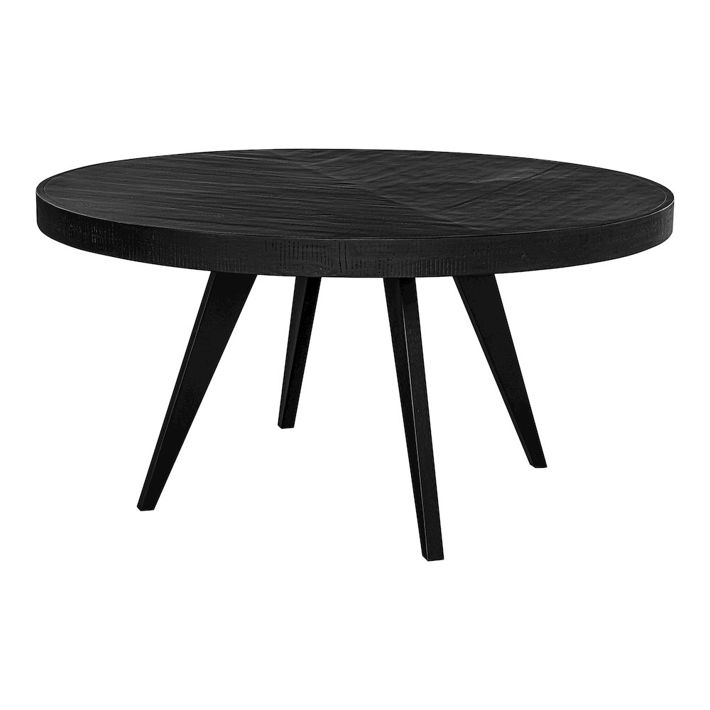Parq 60 Inch Round Dining Table Black. Picture 2
