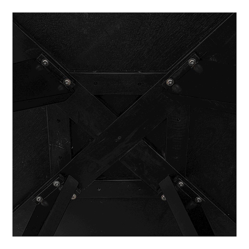 Parq 60 Inch Round Dining Table Black. Picture 6