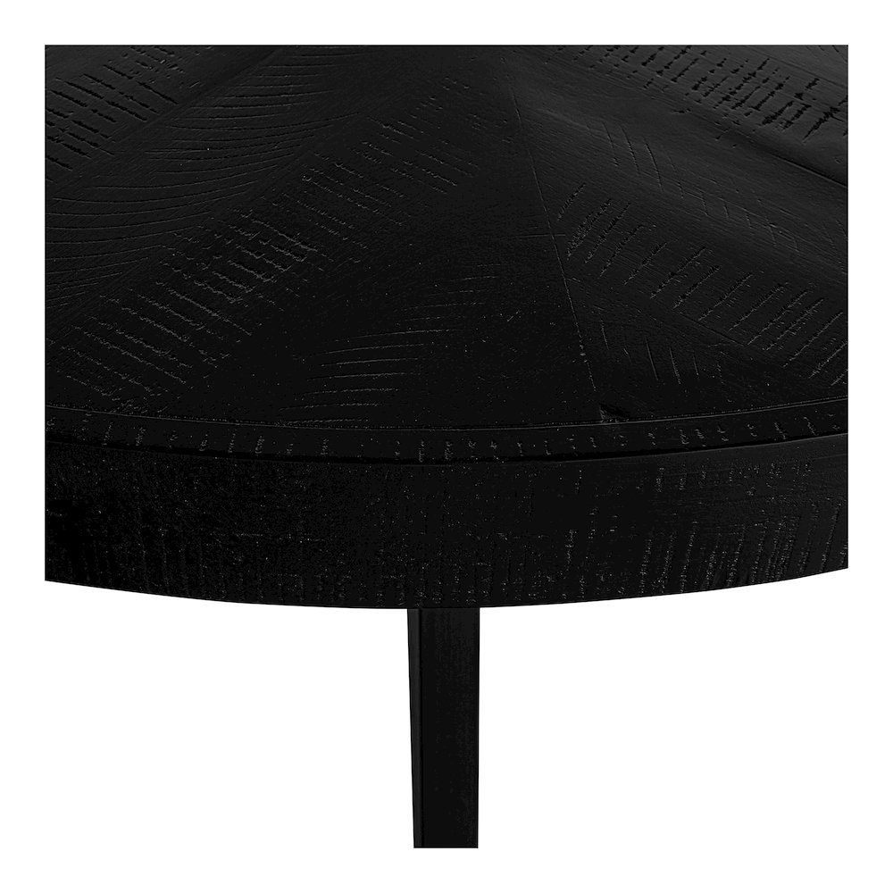 Parq 60 Inch Round Dining Table Black. Picture 9