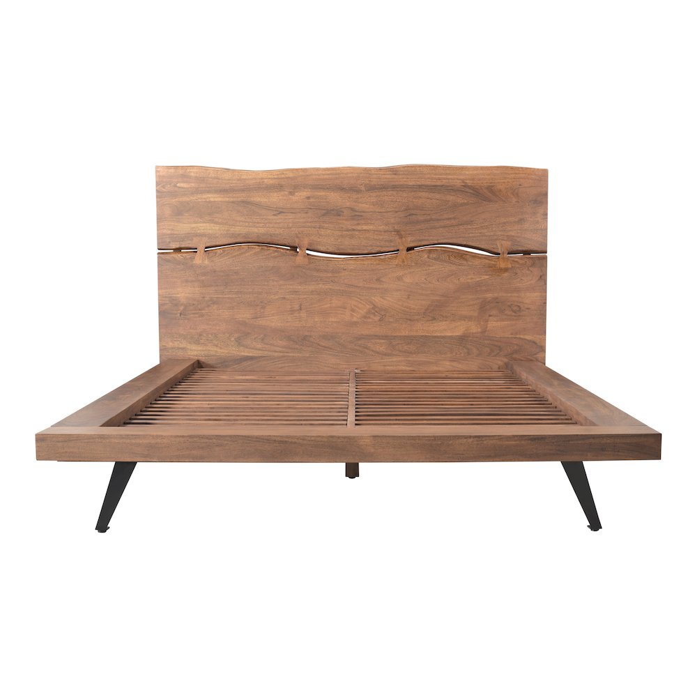 Madagascar Queen Platform Bed Brown. Picture 2
