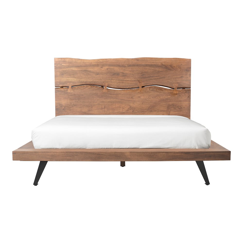 Madagascar Queen Platform Bed Brown. Picture 7