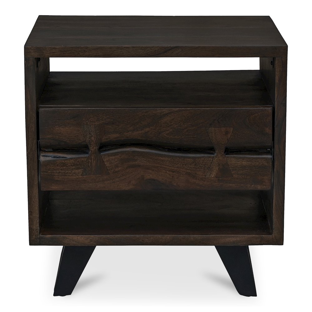 Madagascar Nightstand Dark Brown. Picture 1