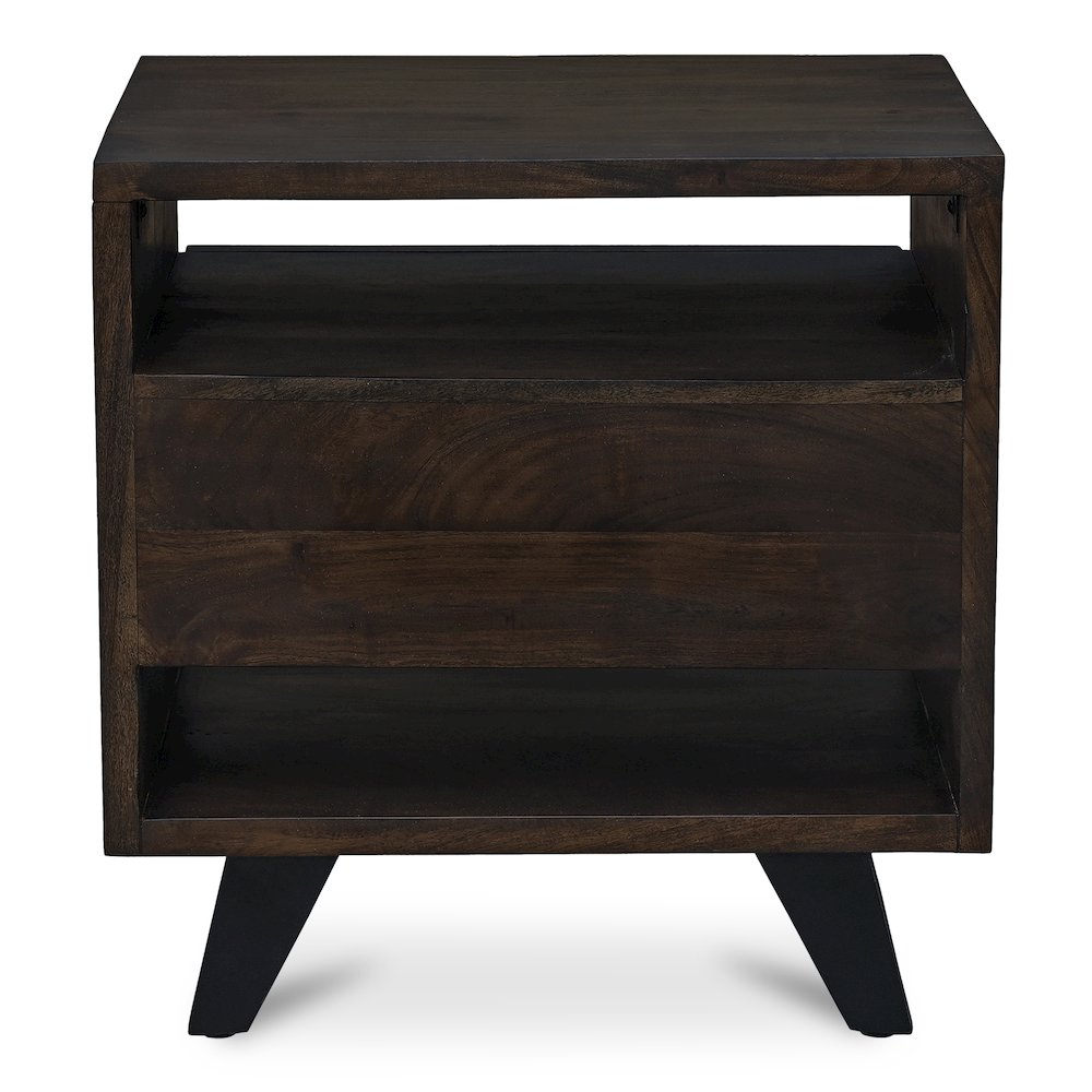 Madagascar Nightstand Dark Brown. Picture 4