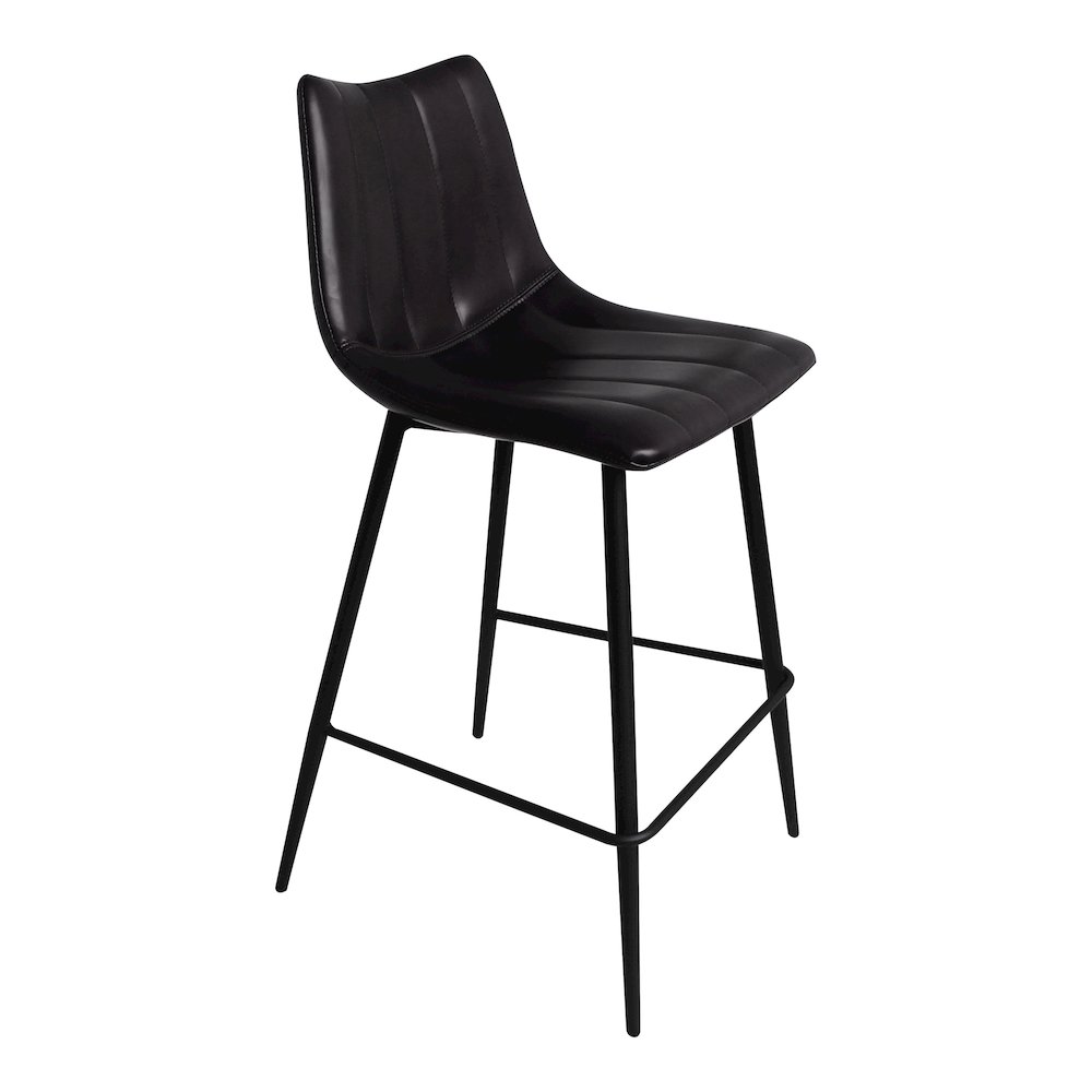 Alibi Counter Stool Matte Black - Set Of Two. Picture 1