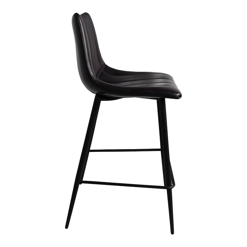 Alibi Counter Stool Matte Black - Set Of Two. Picture 3