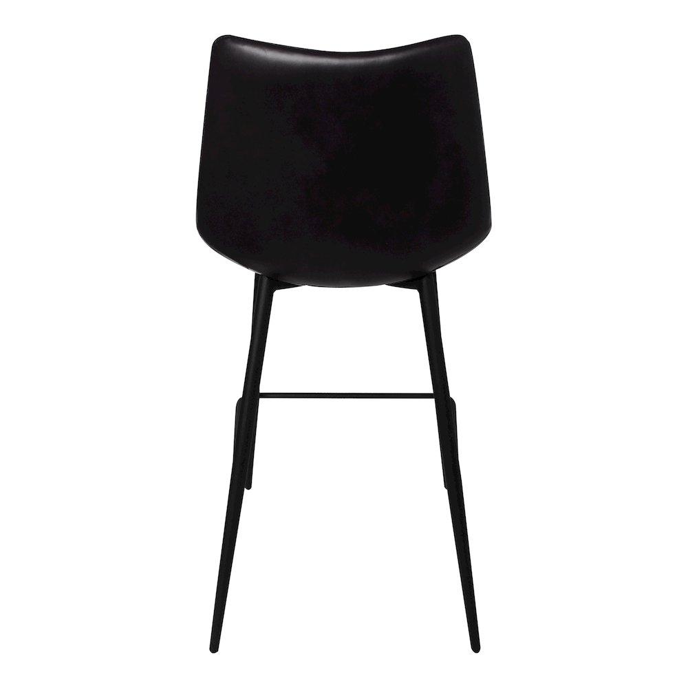 Alibi Counter Stool Matte Black - Set Of Two. Picture 4