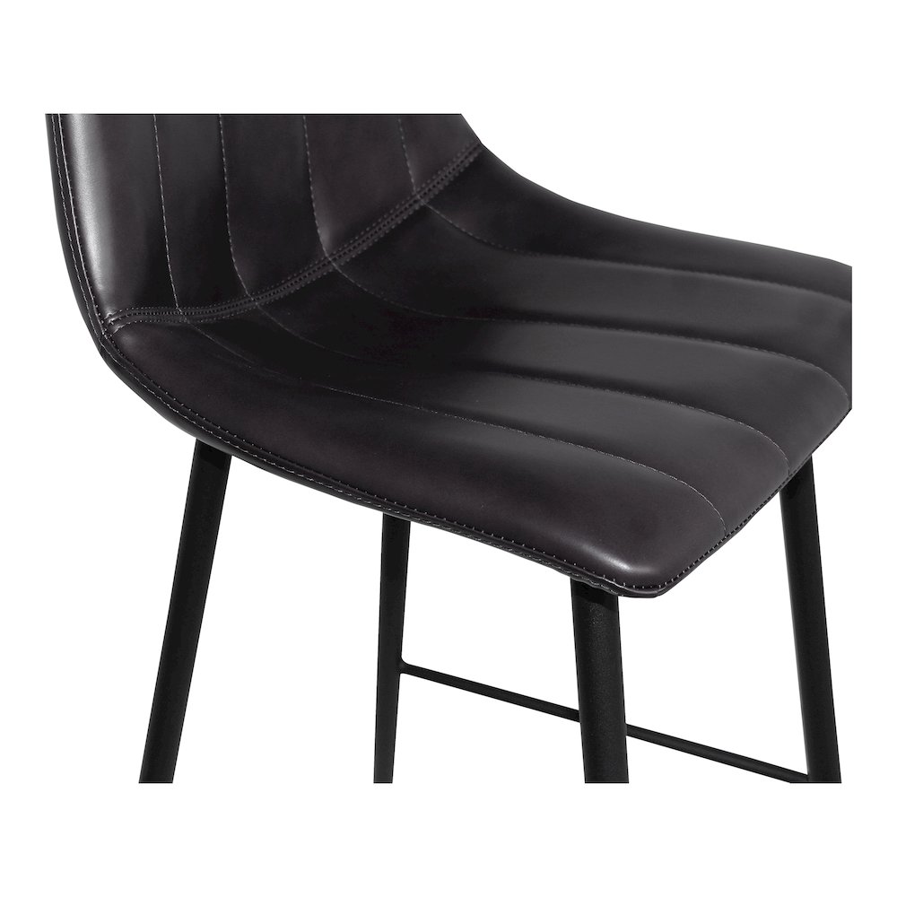 Alibi Counter Stool Matte Black - Set Of Two. Picture 7