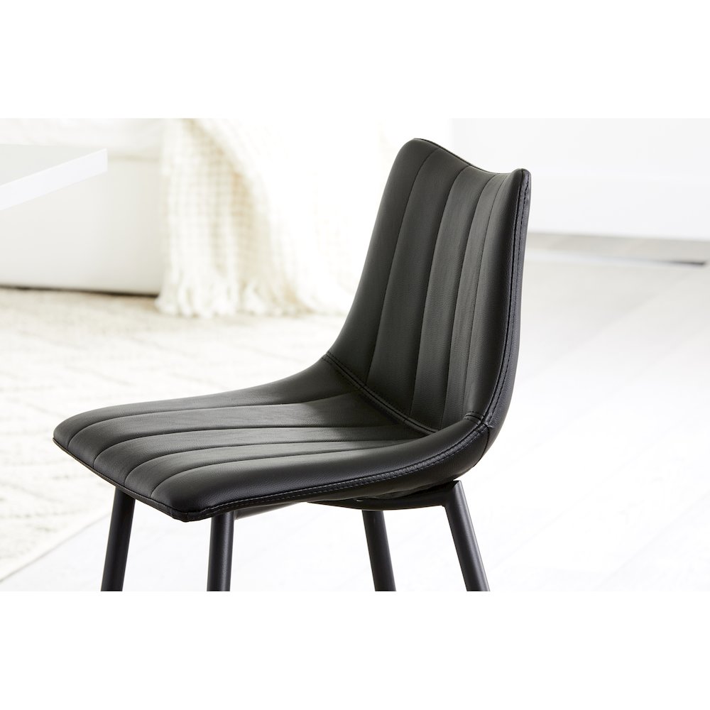 Alibi Counter Stool Matte Black - Set Of Two. Picture 8