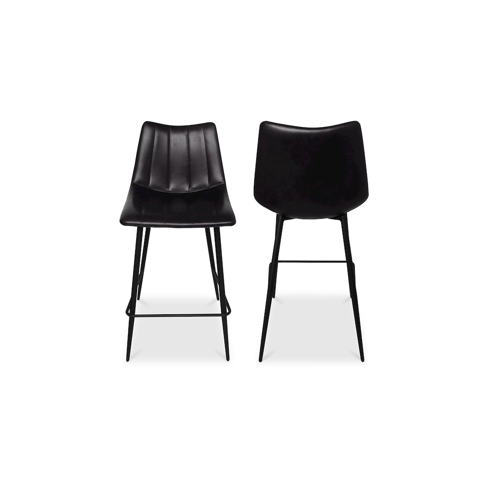 Alibi Counter Stool Matte Black - Set Of Two. Picture 6