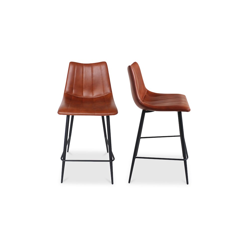 Alibi Counter Stool Brown - Set Of Two. Picture 1