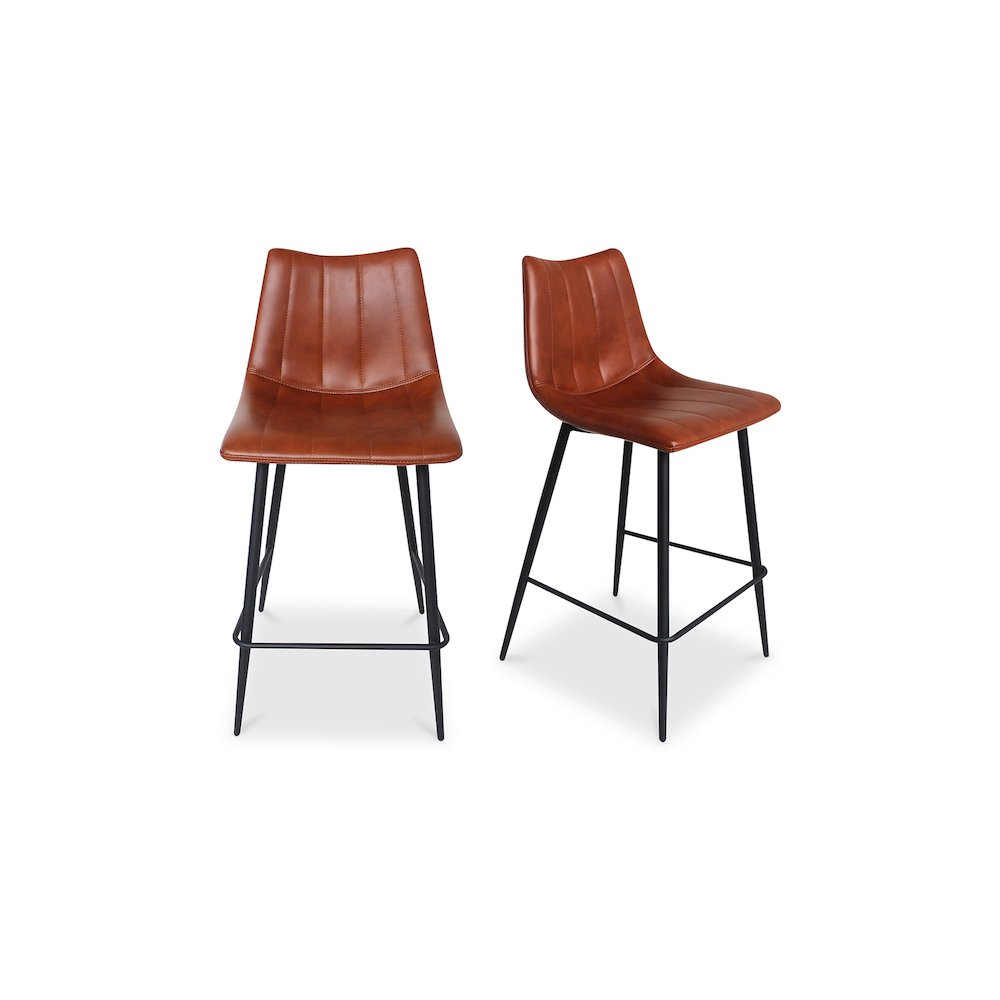 Alibi Counter Stool Brown - Set Of Two. Picture 2