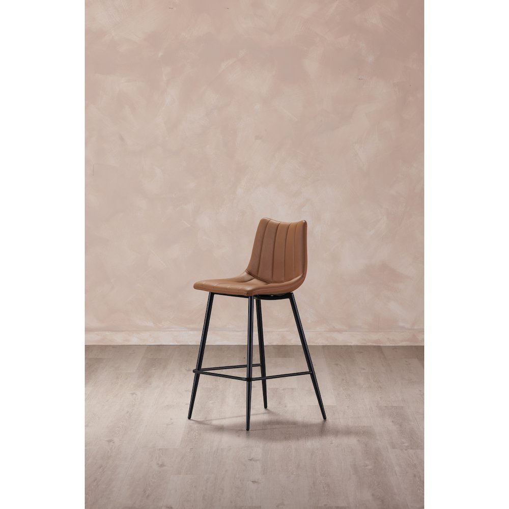 Alibi Counter Stool Tan - Set Of Two. Picture 9
