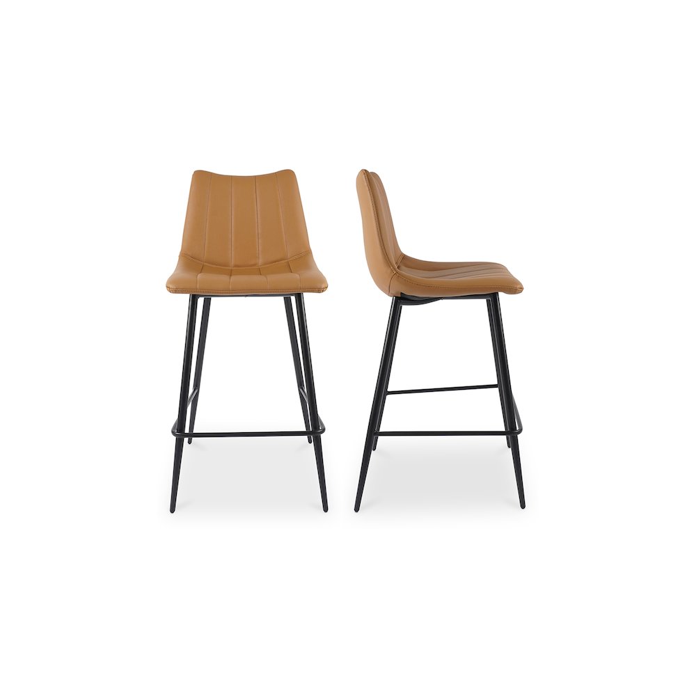 Alibi Counter Stool Tan - Set Of Two. Picture 1